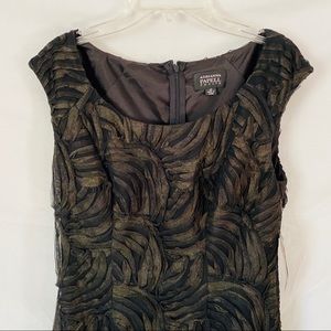 Adrianna Papell Black Shimmer Dress